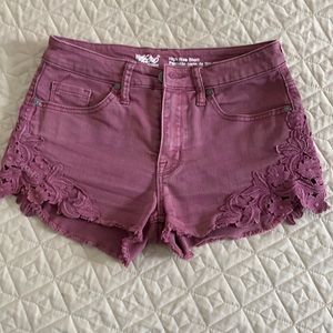 High rise denim shorts CLEARANCE
